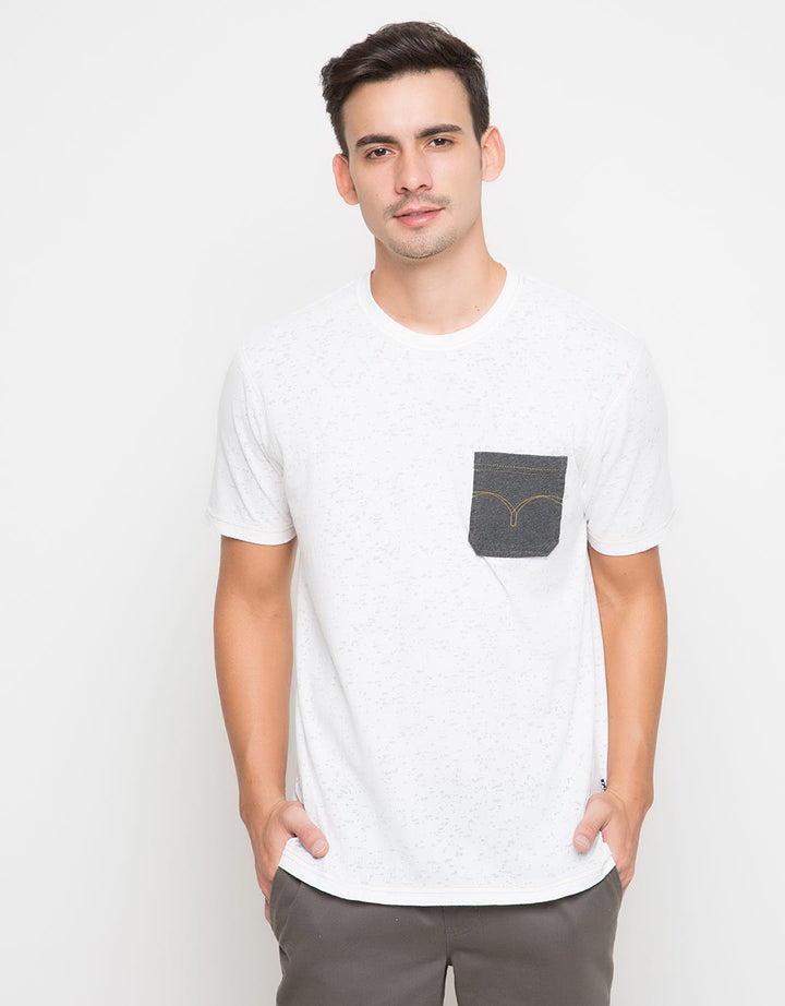 Lois T-shirt Detail Saku Dada Abu-abu