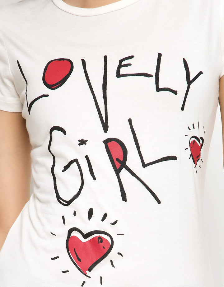 LGS Women Lovely Girl Ladies T-Shirt