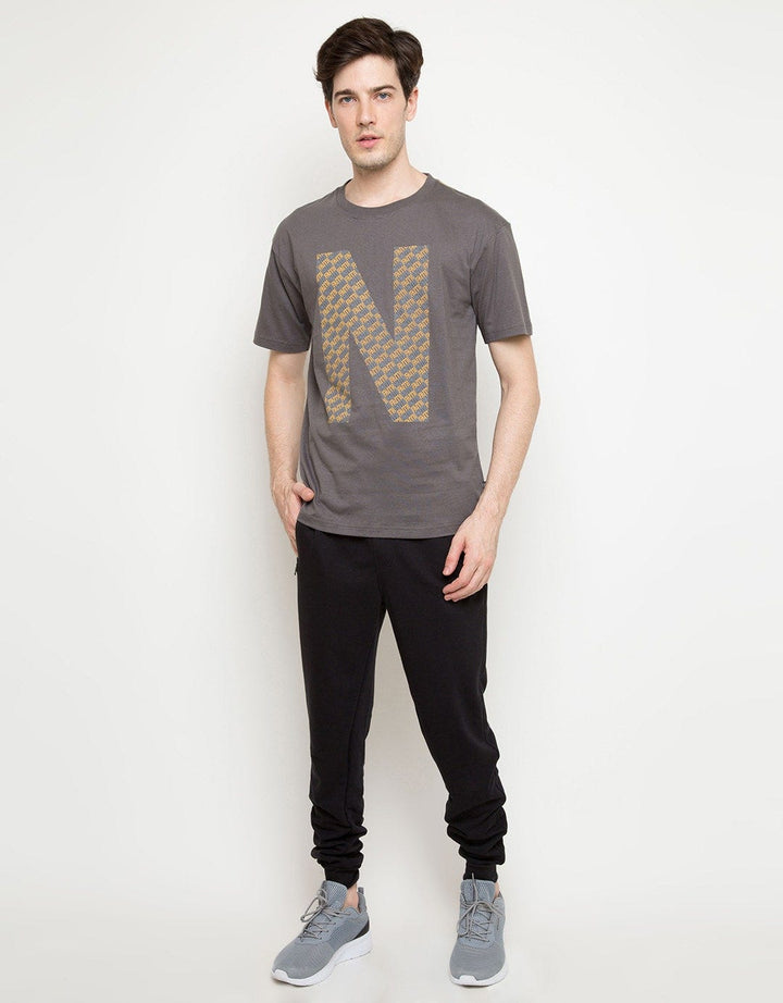 Nevada Neck Full Print Kaos Pria