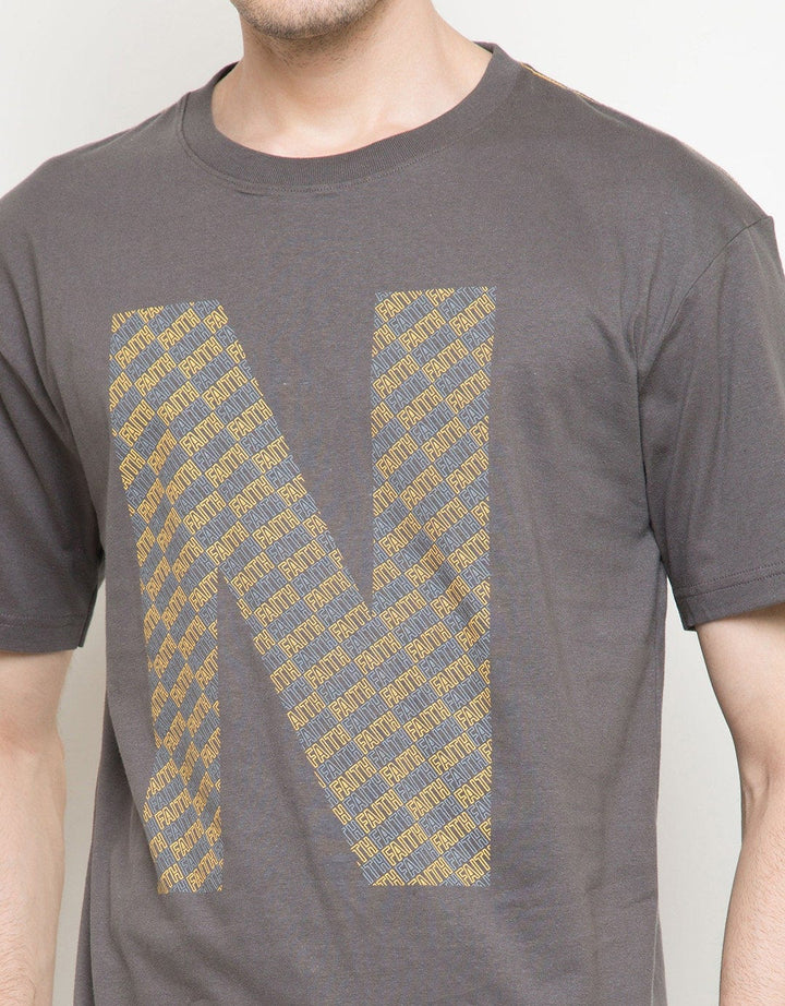 Nevada Neck Full Print Kaos Pria