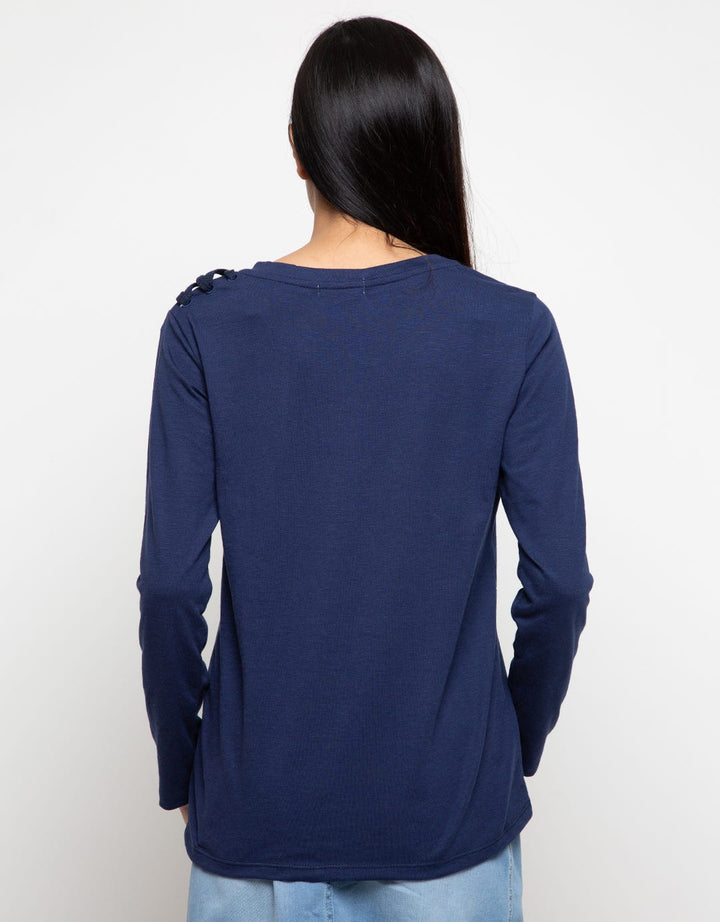 Nevada Lace Up Long Sleeve T Shirt