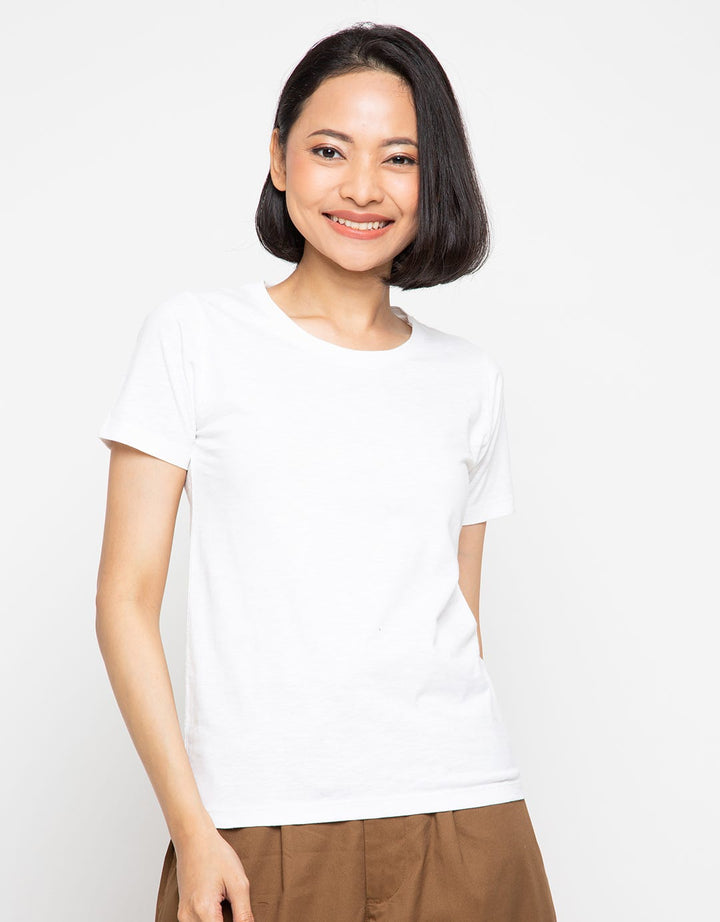 Nevada Kaos Lengan Pendek Slub Cotton
