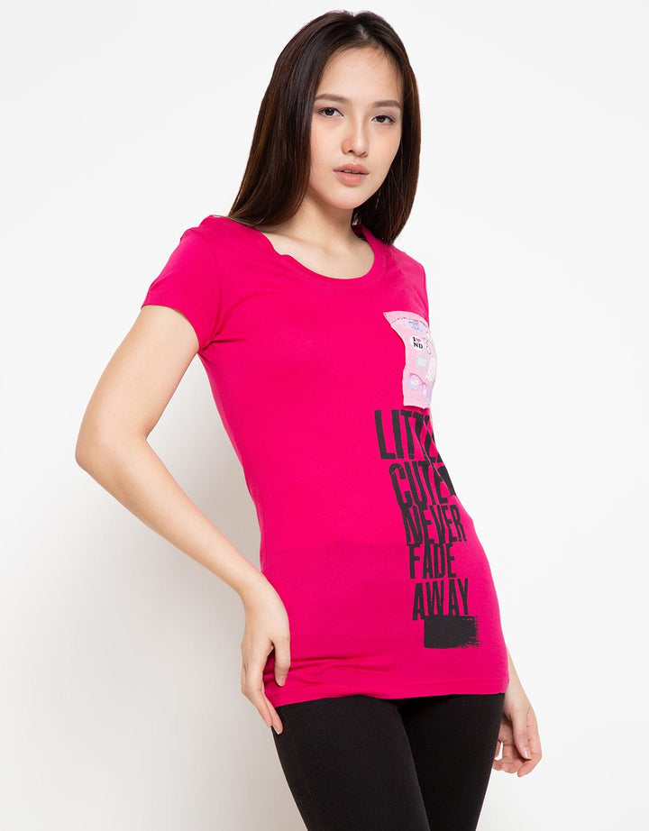 NINETY DEGREES Tshirt Detail Print Little Cute