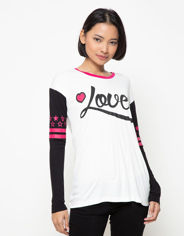 Ninety Degrees Kaos Wanita Lover Stars