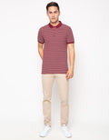 Osella Polo Shirt Stripe Pria