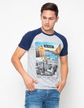 Osella Tshirt  Lengan Pendek Print City UK Pria