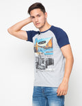 Osella Tshirt  Lengan Pendek Print City UK Pria