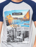 Osella Tshirt  Lengan Pendek Print City UK Pria