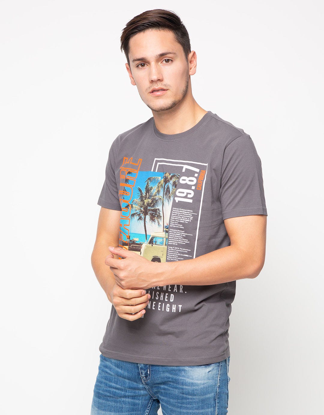 Osella T-Shirt  Lengan Pendek Print Pleasure Pria