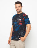 Paradigm Paint Print Men's T-Shirt With Small Logo