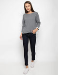 Phenomenal T Shirt Lengan 7 Per 8 Dropsleeve Knit Plain
