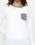 Phenomenal Plain Pocket Kaos Wanita