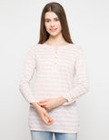LS V BTN STRIPES COL
