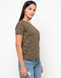 Phenomenal T Shirt Lengan Pendek Print Flower