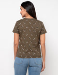 Phenomenal T Shirt Lengan Pendek Print Flower