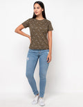 Phenomenal T Shirt Lengan Pendek Print Flower