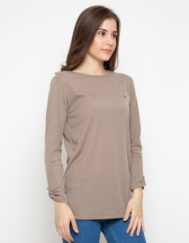 Phenomenal Long Sleeve Plain Textured