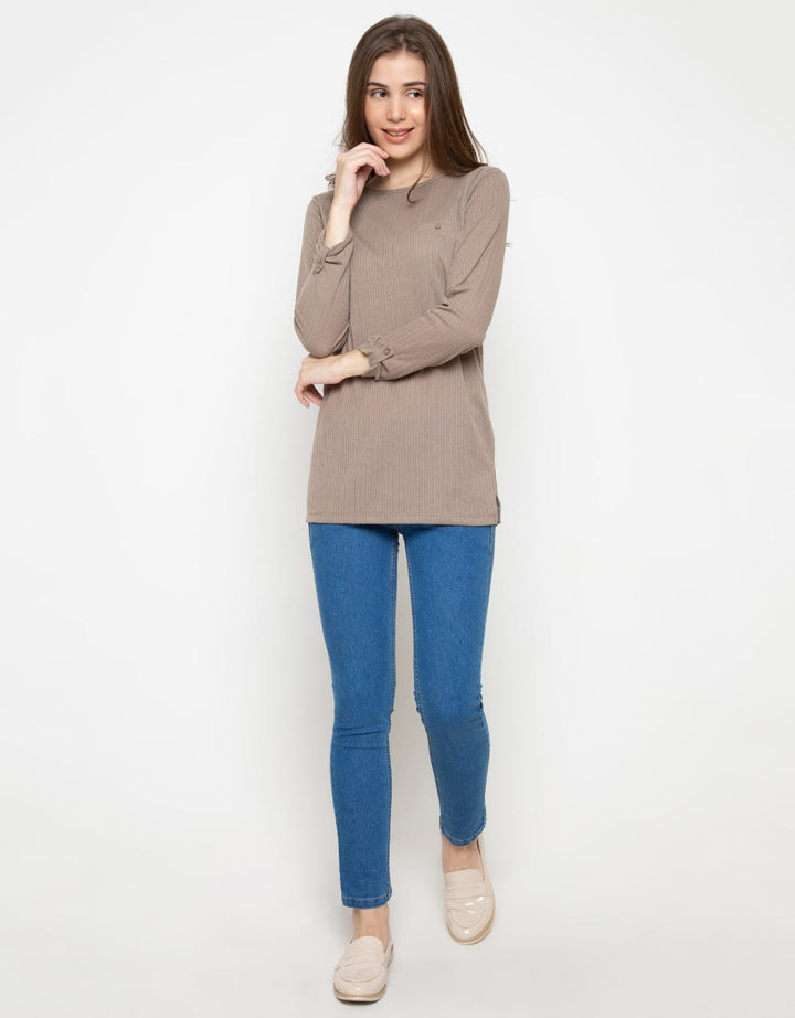 Phenomenal Long Sleeve Plain Textured