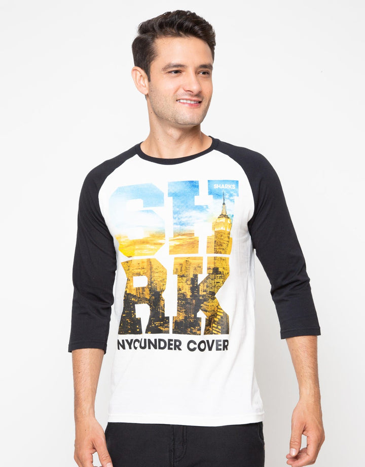 Sharks T-shirt Print Typo Series