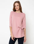 3/4 TOP KNIT TXT W T