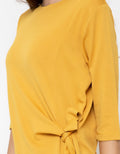 3/4 TOP KNIT TXT W T