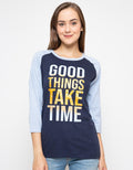 T Zone Long Sleeve Raglan Cartoon T-Shirt