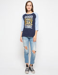 T Zone Long Sleeve Raglan Cartoon T-Shirt