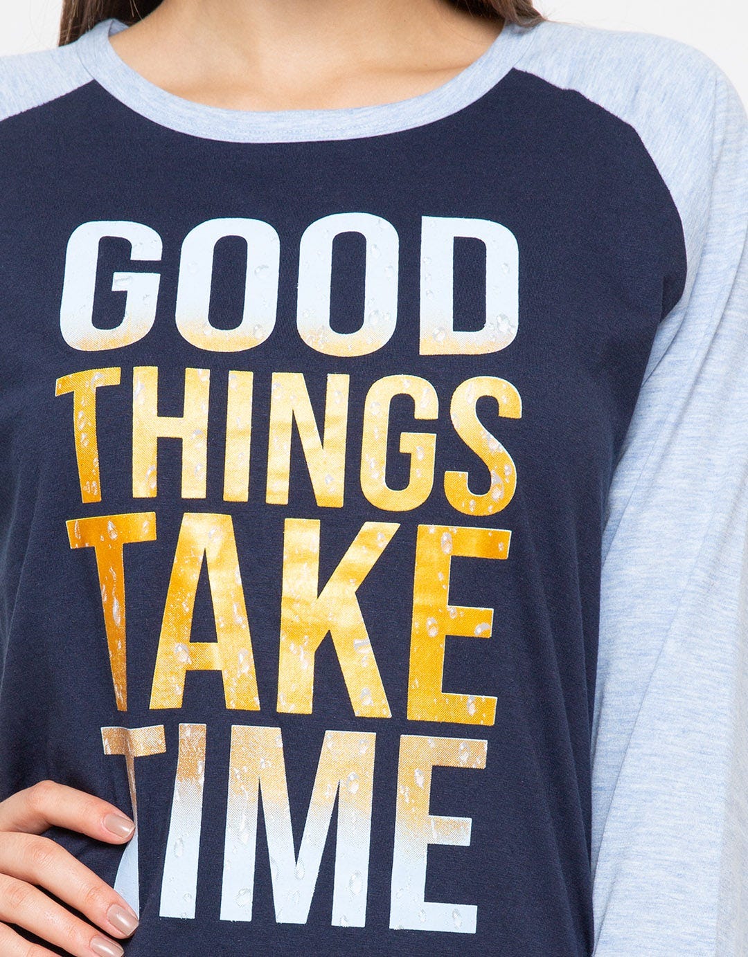 T Zone Kaos Raglan Lengan Panjang Cartoon