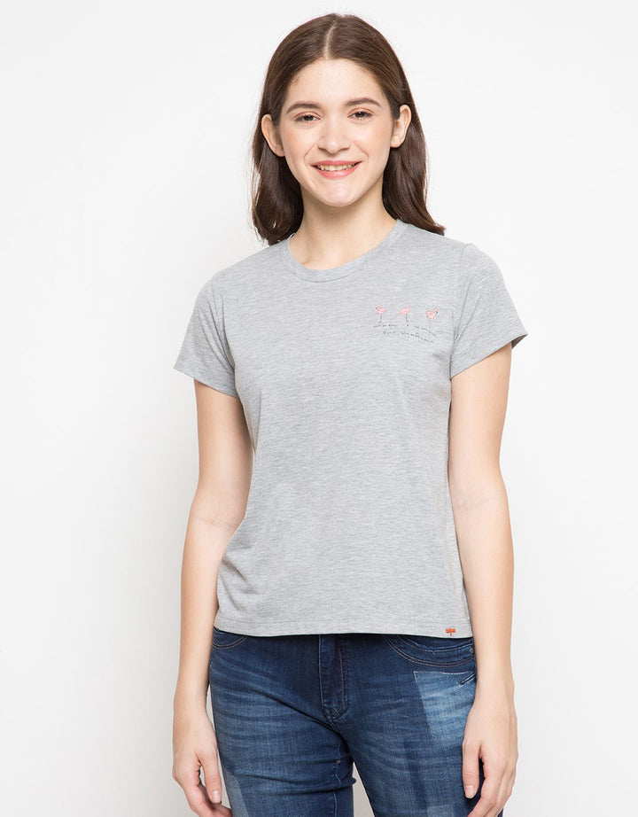 TRISET Make It Simple Print T-shirt