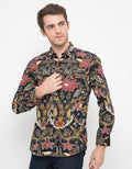 Platini Cotton abstract motif print