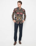 Platini Cotton abstract motif print