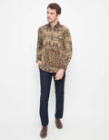 Platini katun Print motif abstrak
