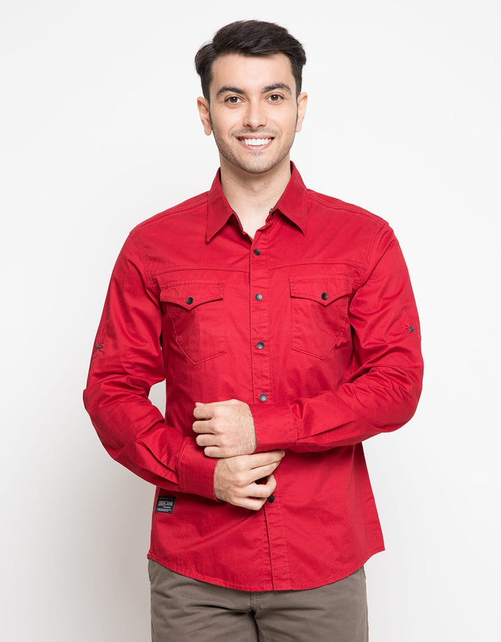 Cardinal Jeans Kemeja Lengan Panjang Rood