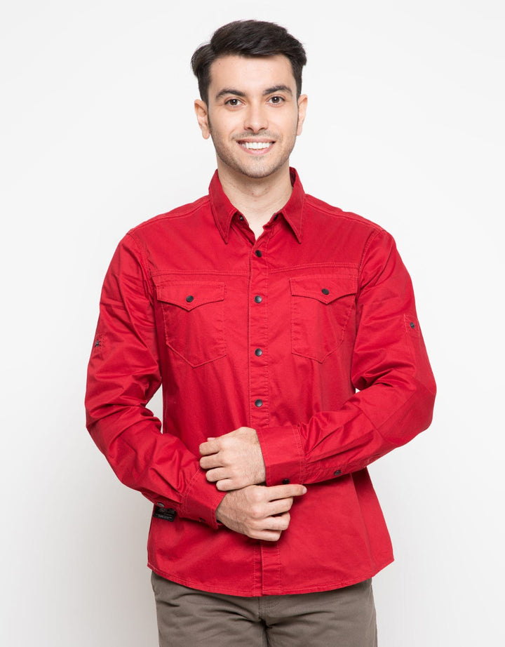 Cardinal Jeans Kemeja Lengan Panjang Two Pockets
