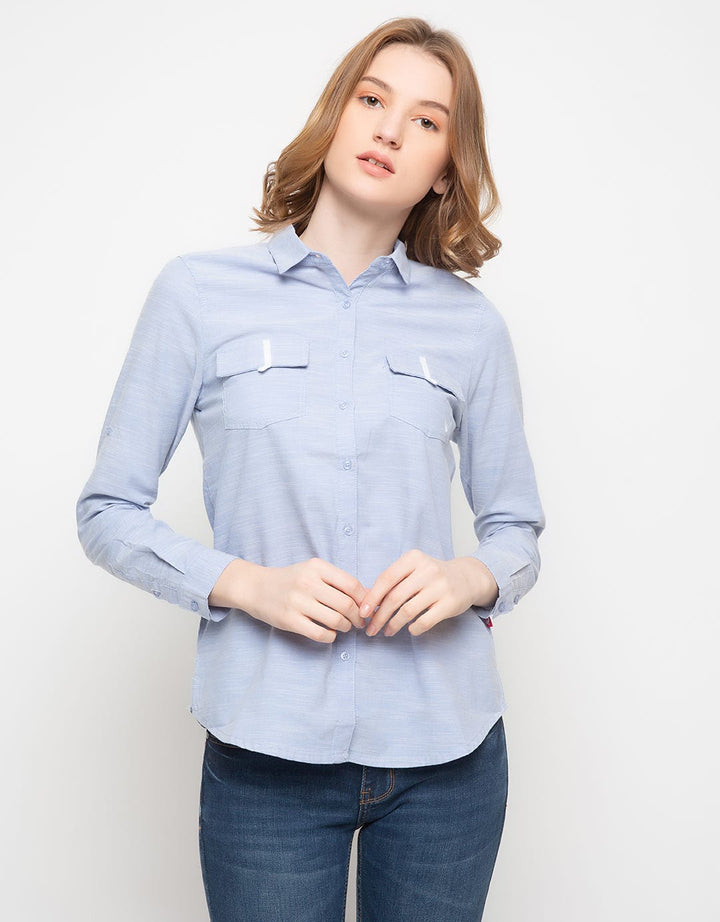 Cardinal Girl Shirt with Button Details