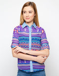 Chanira Felicia Shirt  Biru