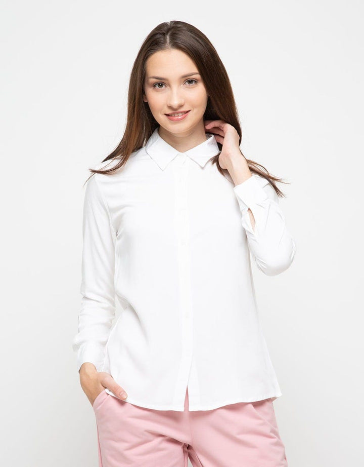 Connexion Kemeja Lengan Panjang Twill