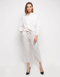 KHAKI TOP WVN LS TWI