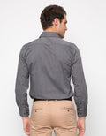 Edition Men Charcoal Long Sleeve Woven Shirt