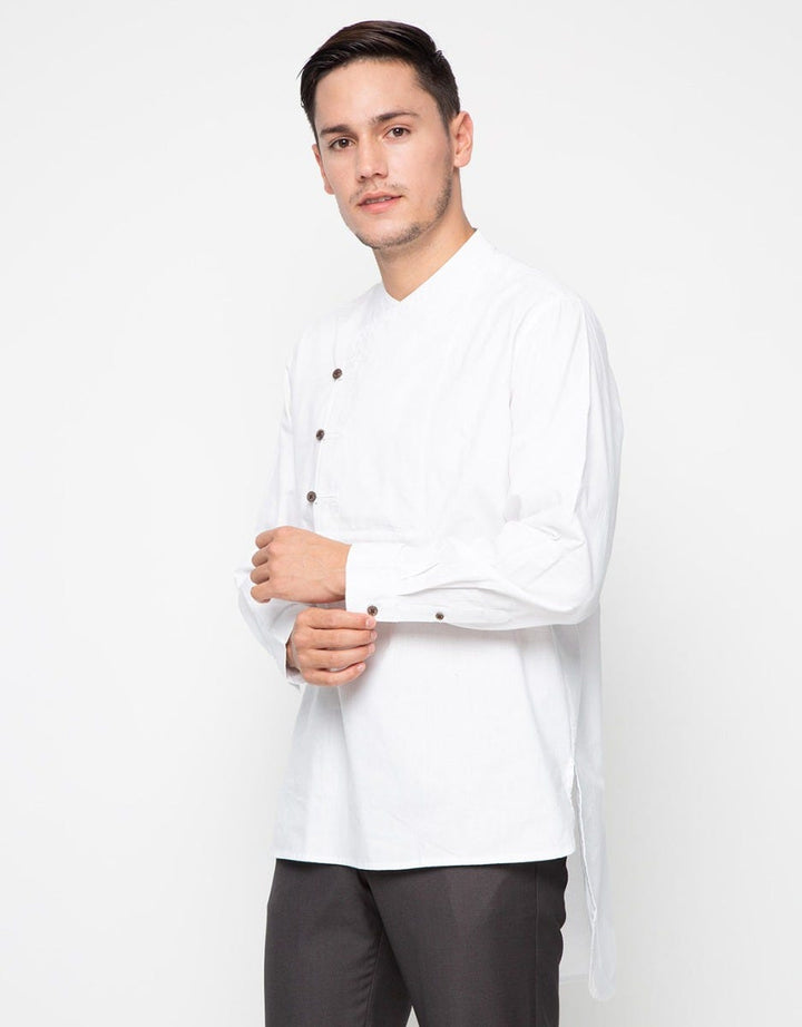 Edition Men Sand Long Sleeve Khalif Bib Detail Father Woven Tunic Koko Sand