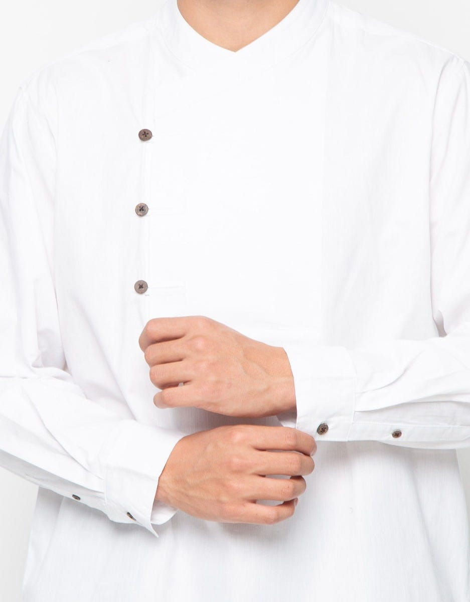 Edition Men Sand Long Sleeve Khalif Bib Detail Father Woven Tunic Koko Sand
