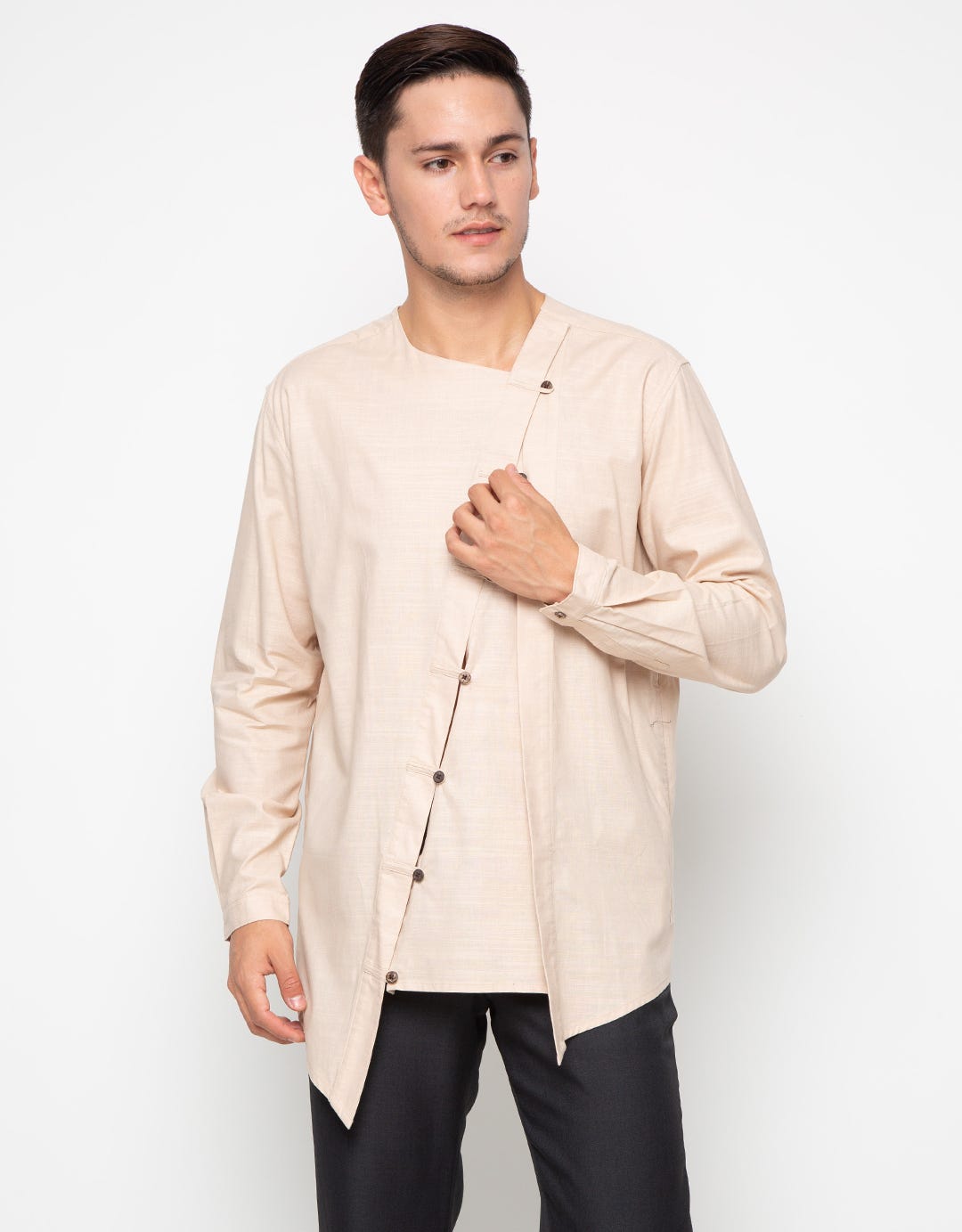 Edition Baju Koko Altaf Asymmetric Father Tunic