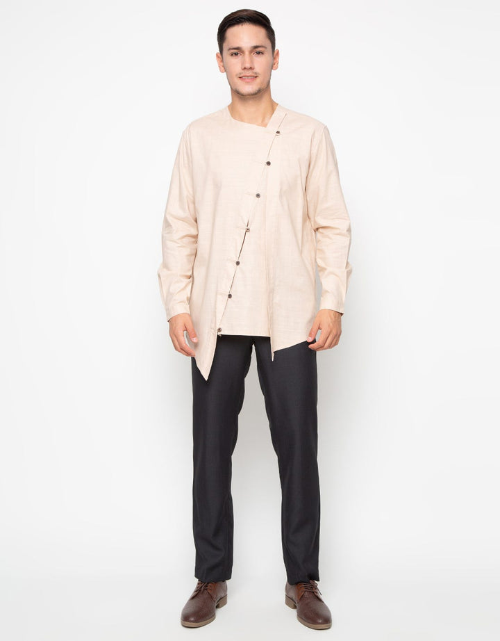 Edition Baju Koko Altaf Asymmetric Father Tunic