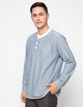 Edition Kemeja Koko Hanif Contrast Father Tunic