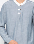 Edition Kemeja Koko Hanif Contrast Father Tunic