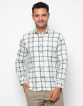 Edition Mens Kemeja Pria Plaid Flannel Long Sleeve