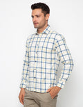 Edition Mens Kemeja Pria Plaid Flannel Long Sleeve