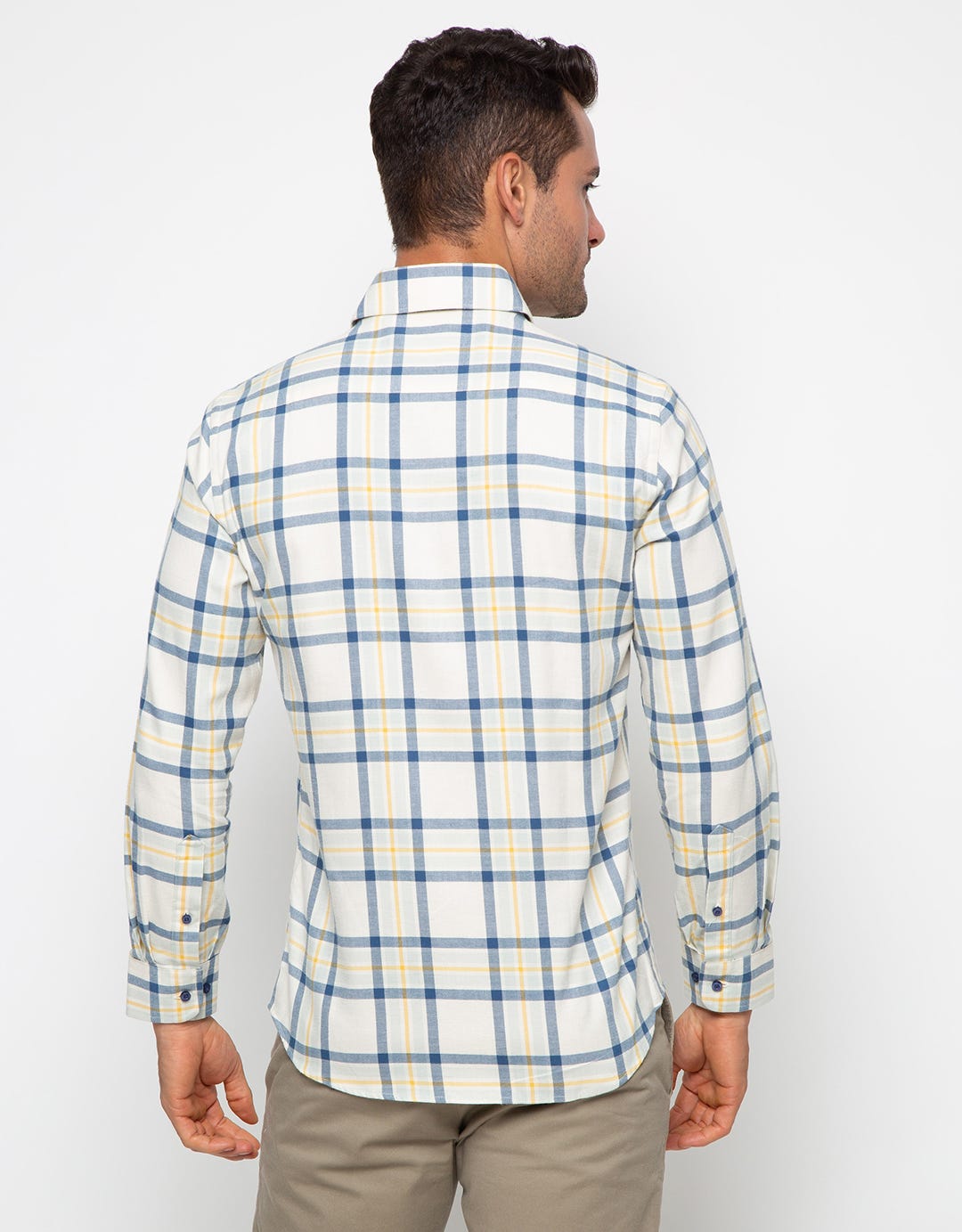Edition Mens Kemeja Pria Plaid Flannel Long Sleeve