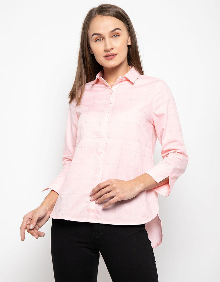 Cardinal Girl Kemeja Print Checkers