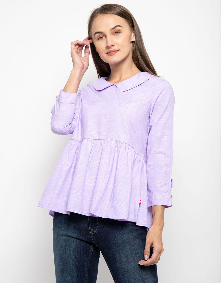 Cardinal Girl Blus Aksen Tekstur